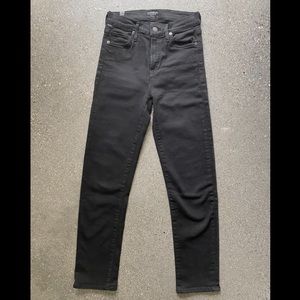 Citizens of Humanity Harlow Black Mid Rise Slim Fit Jeans